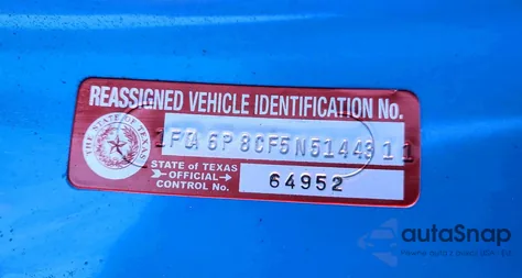 2022 Ford Mustang Gt z USA, uszkodzony, nr VIN 1FA6P8CF5N5144311